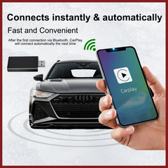 2 in 1 Wireless CarPlay + Android Auto USB Adapter